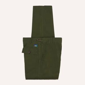 Drake’s and New Balance Waxed Herringbone Cotton Games Trousers